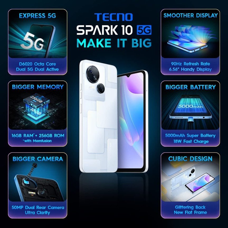 Tecno Spark 10 5G (8GB/128GB) - Image 4