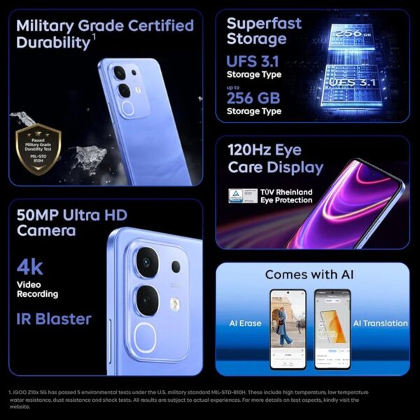 iQoo Z9X 5G (RAM 6GB 128GB STORAGE) - Image 2